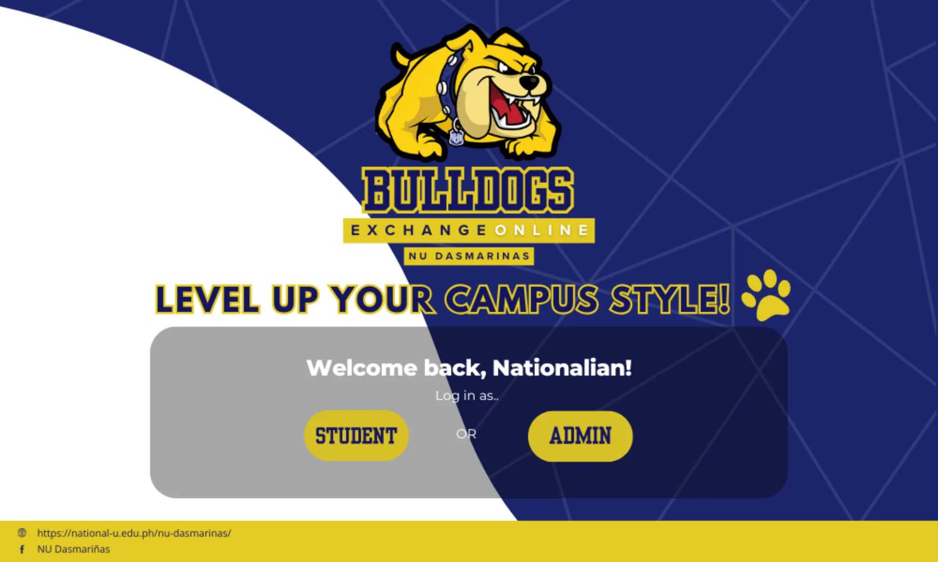 Java Swing UI of the Bulldogs Exchange uniform ordering app.