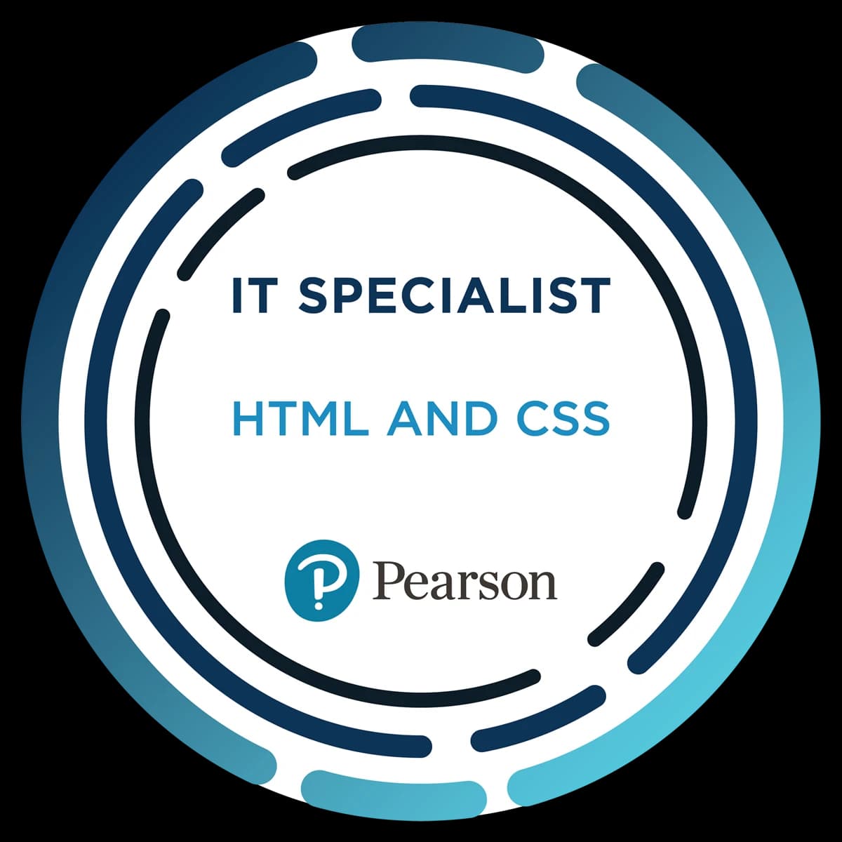 Certiport IT Specialist HTML and CSS logo